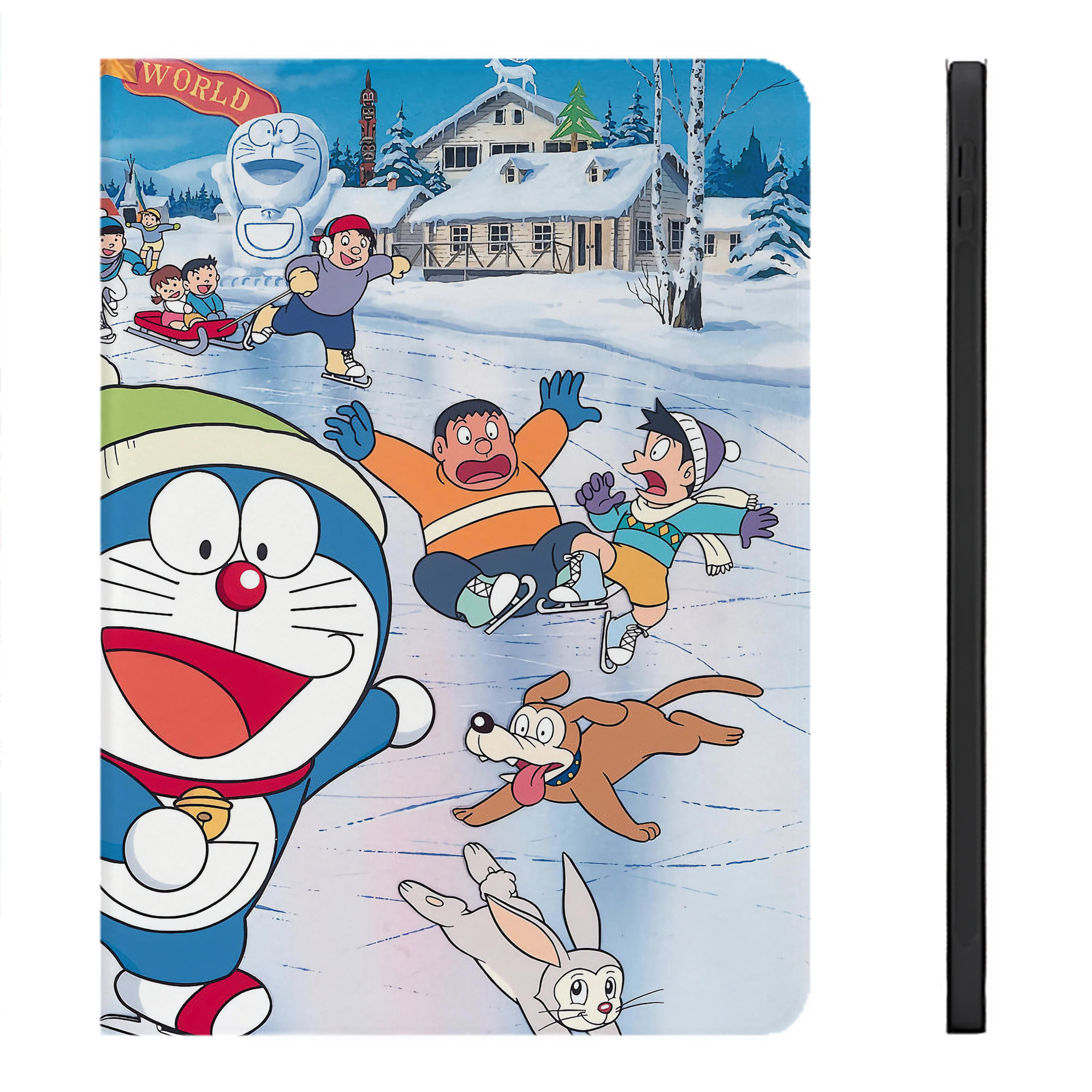 （画像用） ドラえもん Doraemon IPadケース ペンホルダー付き ブックスタイルデザイン